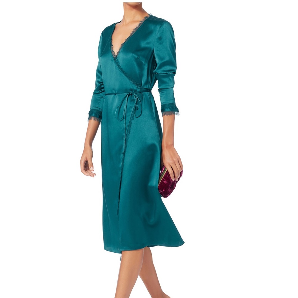 NWT INTERMIX silk wrap dress